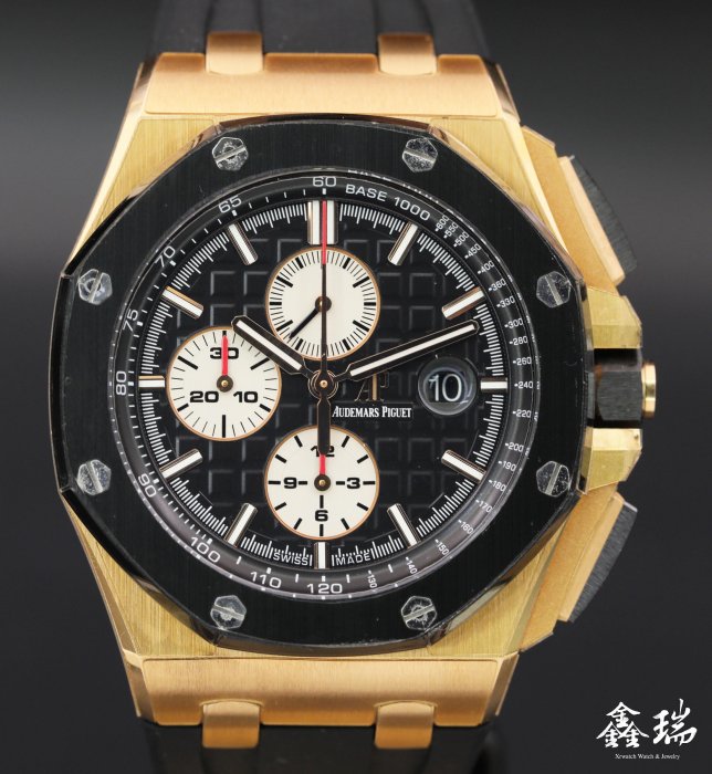 【鑫瑞鐘錶】Audemars Piguet AP 愛彼 Royal Oak Offshore 皇家橡樹離岸型 26401RO 大金貓 玫瑰金 44mm 盒單全
