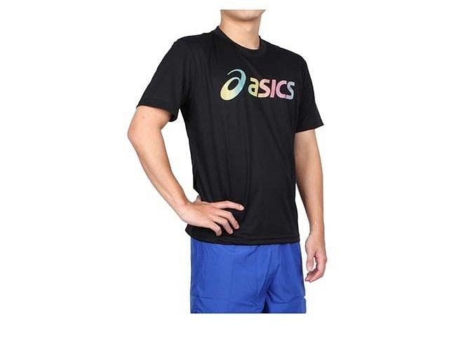 【曼森體育】ASICS 亞瑟士 短袖上衣 男女中性款 2033B666-001 黑彩色 透氣 排汗