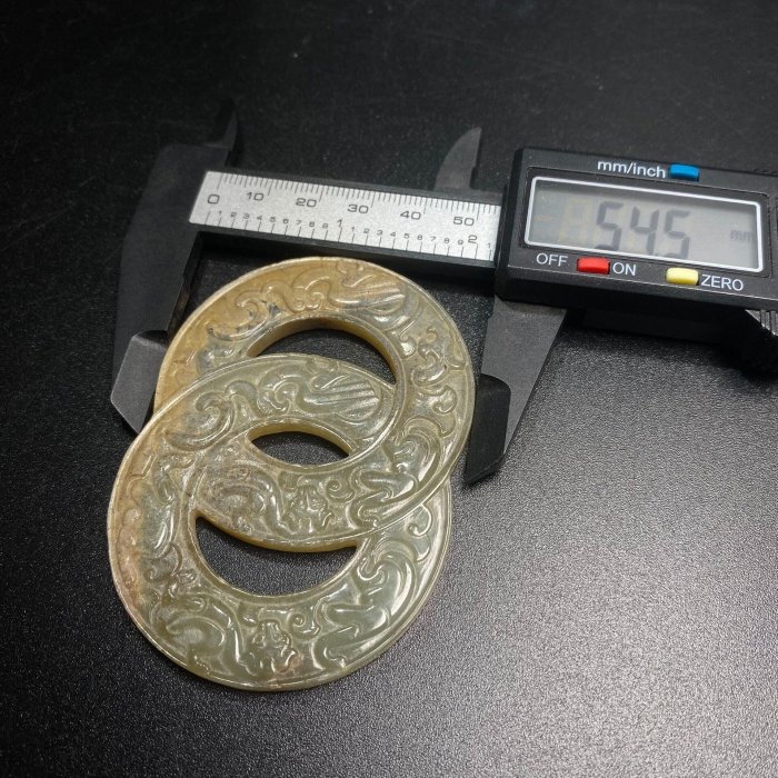 雙聯璧龍鳳玉璧漢代和闐玉| Yahoo拍賣