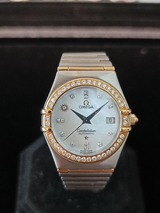 OMEGA 星座 半金 女錶 鑽錶 台灣10週年限量款 出清特賣 [正泰精品當舖] 原廠鑲鑽錶 機械錶 另有男錶 J12勞力士 69173 68273 芝柏蕭邦