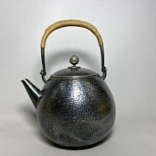 古玩輕鬆拍】古日本時代頂級煎茶道具☆一東齋造落款純銀七寶珠摘槌目梨