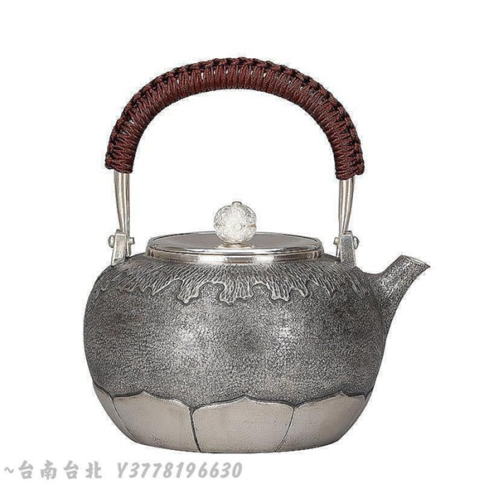 典工堂銀壺靜悟純銀壺足銀燒水壺家用茶具手工仿日本銀煮茶器茶壺~Q1123