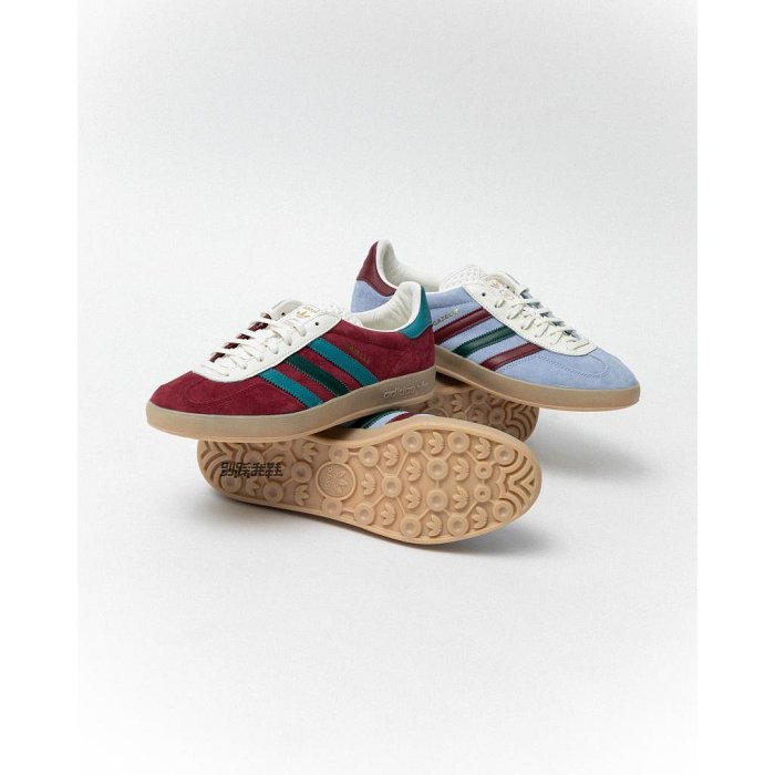 adidas gazelle silver green womens Adidas Gazelle Indoor Blue Dawn Collegiate Burgundy Core Green IG4994 –  juanma-shop main image 0