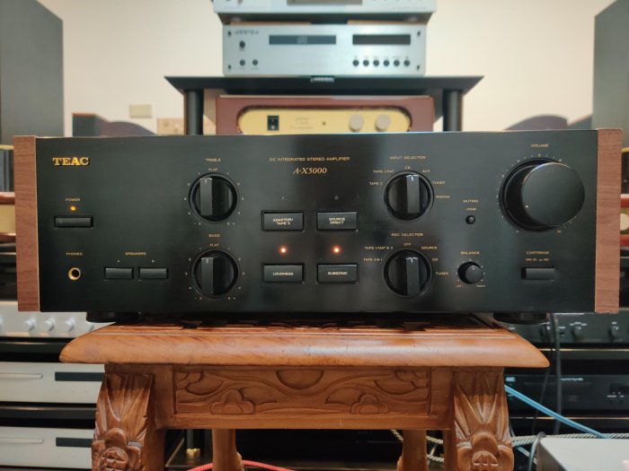 現貨日本製TEAC A-X5000 經典機升級CD 輸入及A+B組喇叭香蕉座如