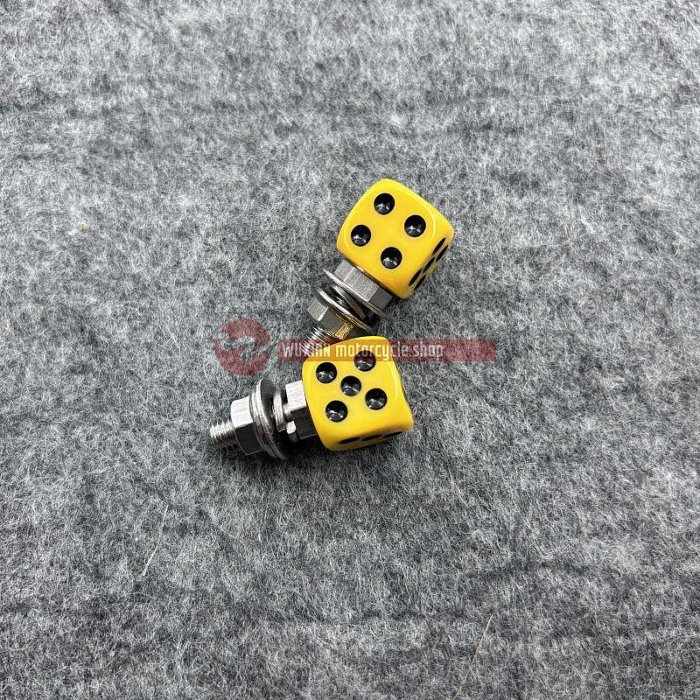 適用維斯帕VESPA春天150維多利亞改裝牌照架螺絲車牌螺絲裝飾骰子