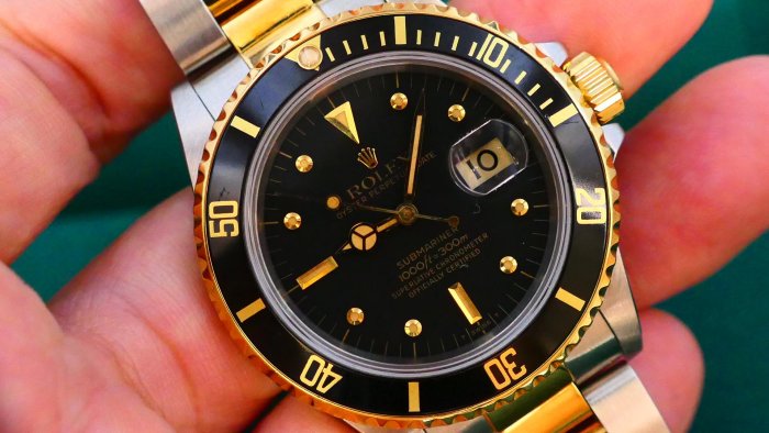 【美好時光】勞力士ROLEX極品黑色鉚釘面16803 !