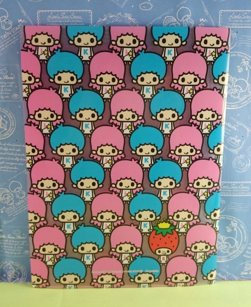 【震撼精品百貨】Little Twin Stars KiKi&LaLa 雙子星小天使~A4分頁夾 滿版