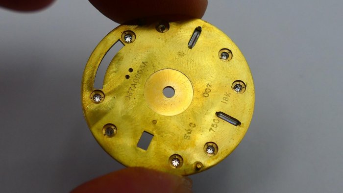 【單售面盤】ROLEX勞力士極罕見原裝藍色貝母pinball圓鑽點!整片18K K金面盤! ( 18038 18238 18048 18388...都可用)