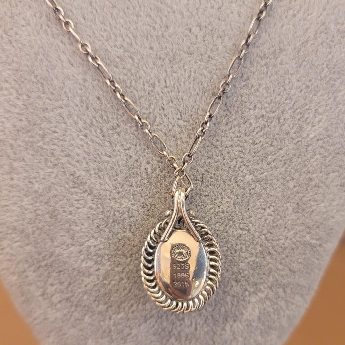 二手show 真品喬治傑生georg jensen 1995-2015 復刻版粉晶925純銀年度