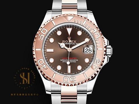 【鴻昇名錶】ROLEX 勞力士 Yacht-master 遊艇名仕 268621 中型 小遊艇 半玫瑰金 巧克力色面盤 自動腕錶 AG904