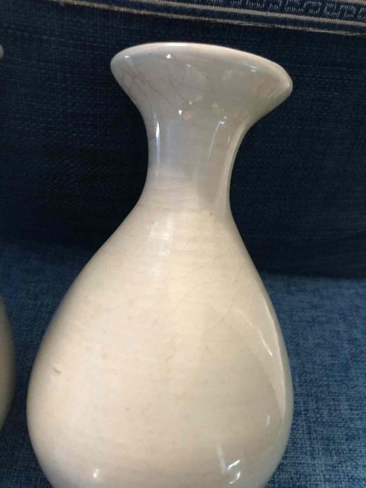 宋朝白瓷玉壺春瓶，釉光水亮，圆润饱满，高度14.8公分，嚴選推薦，適合