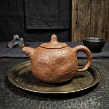 早期老藏紫砂壺#55 - 供春紫砂壺(底款：中國宜興/上蓋落款：建國)二廠