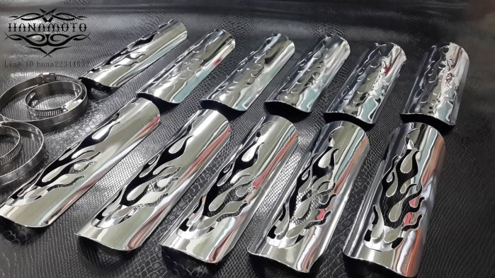 大型重機驗車定檢防燙片防燙蓋加大束環(直徑9.5公分) KAWASAKI VN900 VN650 專用束環尺寸