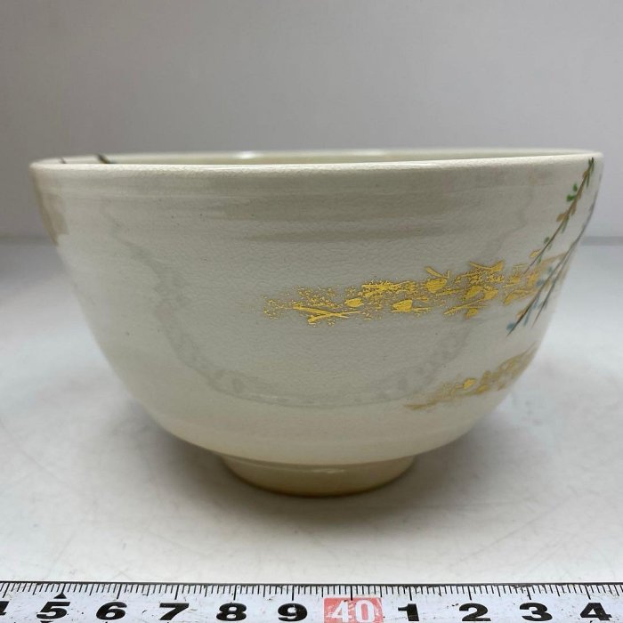 手塚桐鳳茶碗仁清寫共箱口徑12.5公分| Yahoo拍賣