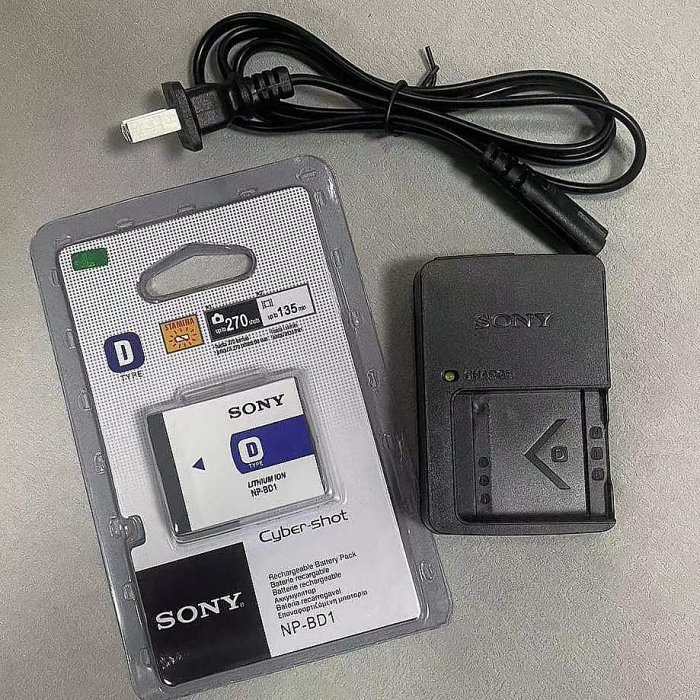 勝春朝】NP-BD1 索尼相機電池+ 充電器DSC-T77 T2 T200 T700 T900 T300