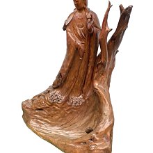 【大新竹2手傢俱】推薦永茂中古二手傢俱*LG123118*檜木觀音木雕*藝品收藏 擺飾 風水擺設 掛畫 滿千送百豐富喜悅