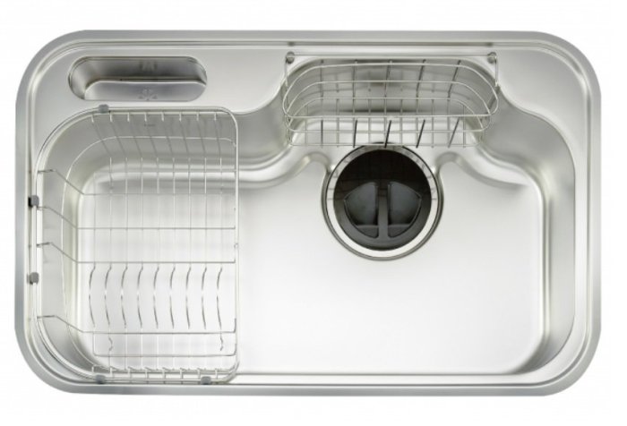 魔法廚房＊韓國CICO不鏽鋼新款防蟑水槽DS 840PL DS-840PR (84公分)附滴水籃 清潔槽