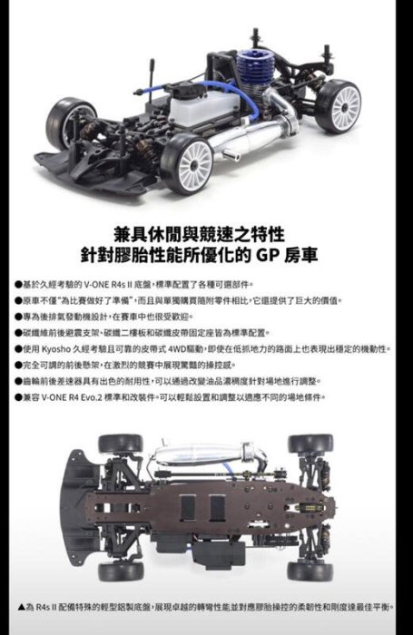 創億RC 【原訂價19800】33215 V-ONE R4s Ⅱ KYOSHO CUP Edition