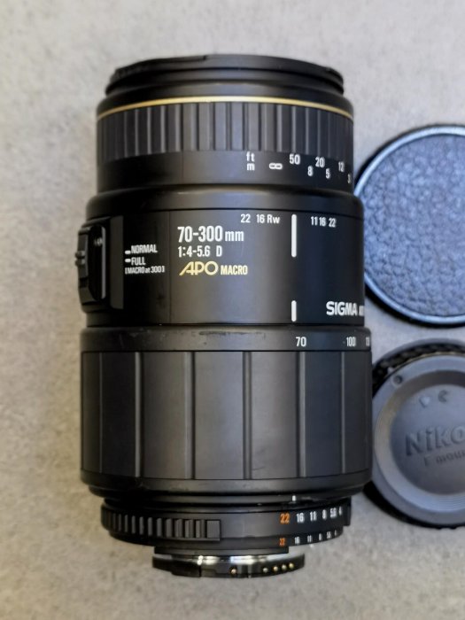 適馬金圈APO70-300/4-5.6D尼康AF口自動對焦鏡頭，SIGMA/適馬70-30