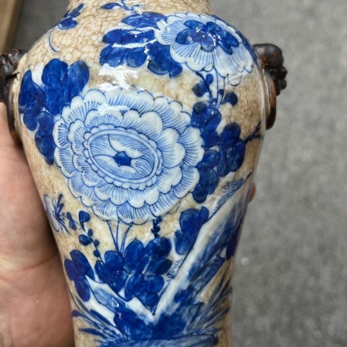 L475」長期保管品 青花 古瓷 文鎮 年代品 清時代 L475」長期保管品