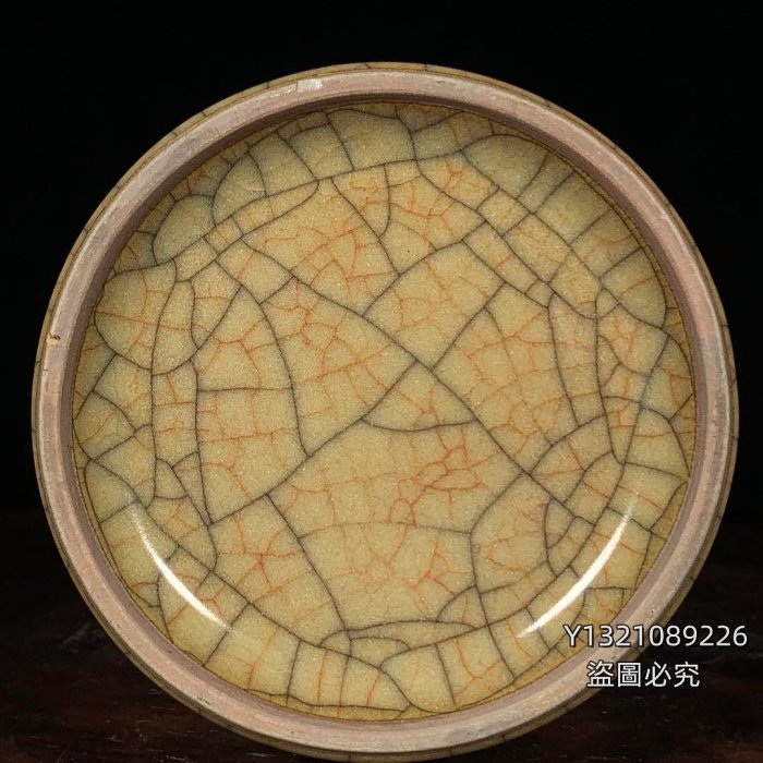 宋哥窯雙鳳耳瓶，高21.5直徑9.5cm，200113 哥窯汝瓷鈞瓷【古玩閣