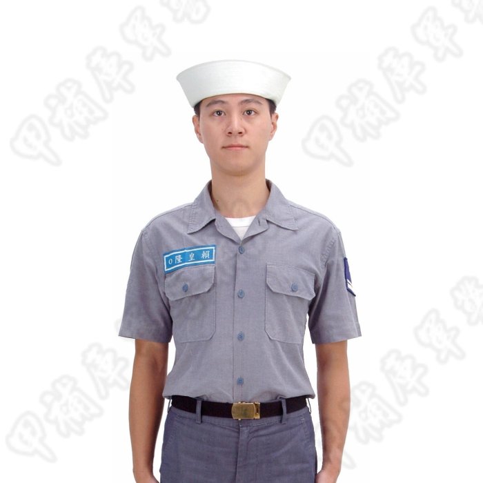 甲補庫》中華民國海軍白色無簷水兵帽/防水士官士兵水手帽/大力水手卜派