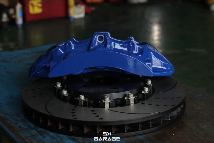 【超鑫國際】 Camaro ZL1 大六活塞卡鉗 355MM浮動碟盤 BREMBO代工 深藍 GOLF 8R 原廠卡鉗色