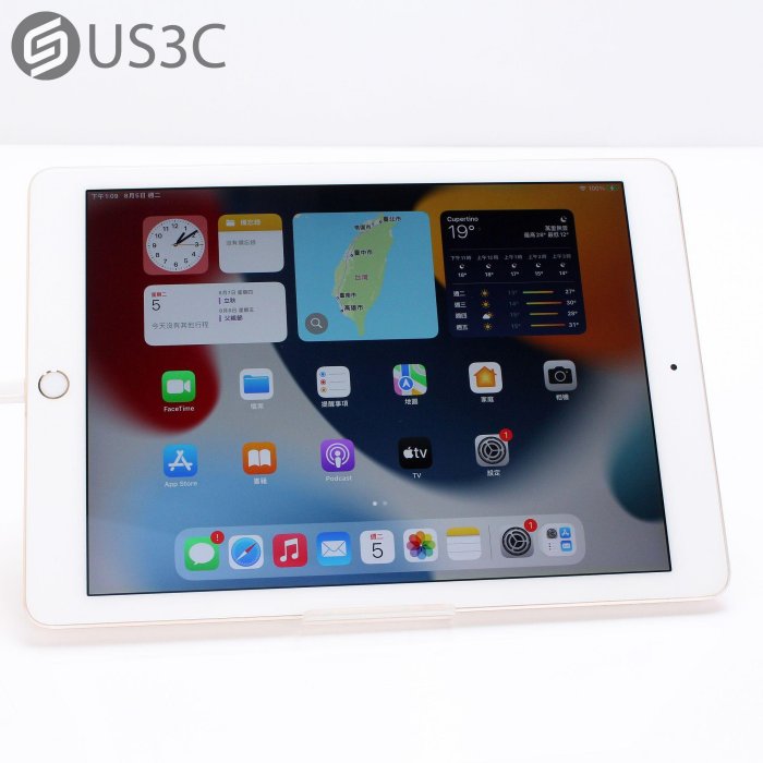 【US3C-台南店】【一元起標 故障機】Apple iPad Air 2 64G WiFi 金色 A8X晶片 Retina顯示器 FaceTime 二手平板