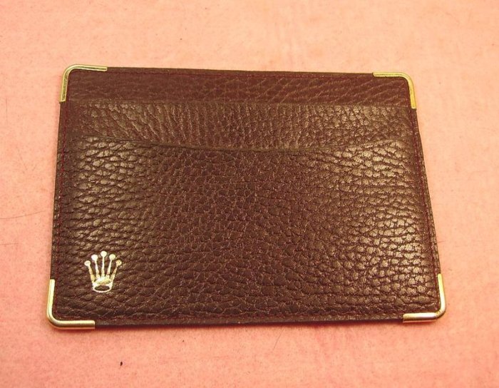 真品 Rolex 勞力士 ~ 原廠護卡皮夾