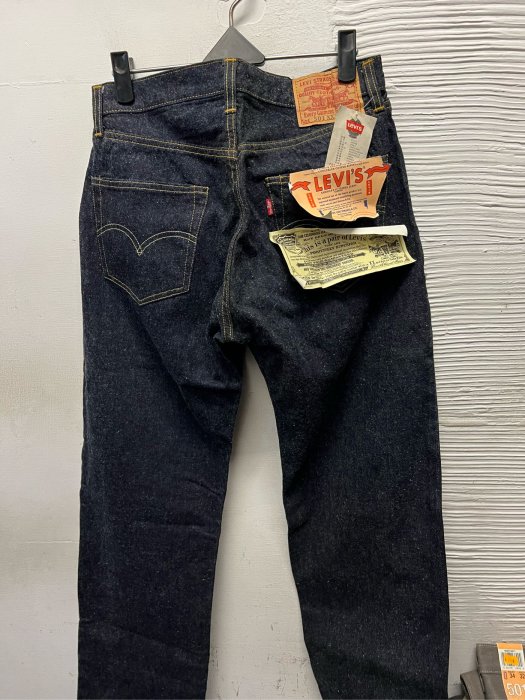 稀少品LVC 96年美國製LEVIS 501XX W31寸.555廠NOS新品BIG E 赤耳布邊牛仔褲(55501)