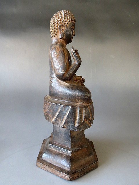 金王記拍寶網】(常5) H700 中國古代佛像銅雕釋迦牟尼佛一尊罕見稀少