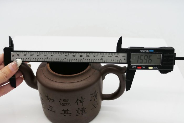 小蔡二手挖寶網) 早期宜興老一廠郭建新製紫砂壺雕工精細茶壺茶器易碎總
