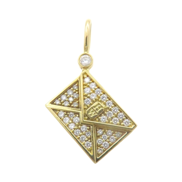 HARRY WINSTON 哈里·溫斯頓 With Love Charm 墜飾 18K黃金 鑽石 CMDYRDPAWLV 【二手名牌BRAND OFF】