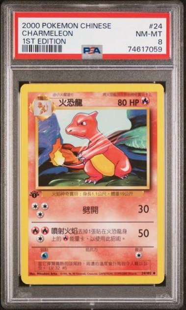 PTCG 寶可夢 中文 初代 首刷 火恐龍 PSA8
