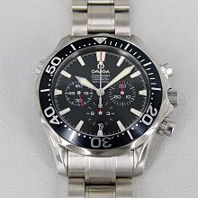 【一元起標 】OMEGA歐米茄(41mm)-男人的經典Seamaster大海馬-自動上鍊機械計時腕錶(附盒書卡)