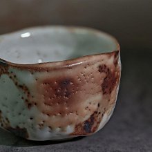 志野茶碗嚴選，伊藤公洋師承大師之作，高8cm直徑12cm，1965年生於愛知