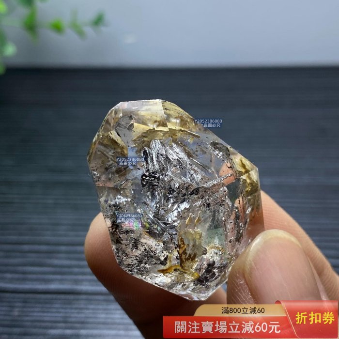 閃靈骸骨水晶黑沙異象水晶天然水晶，無酸洗無優化質量保真，全國質檢高