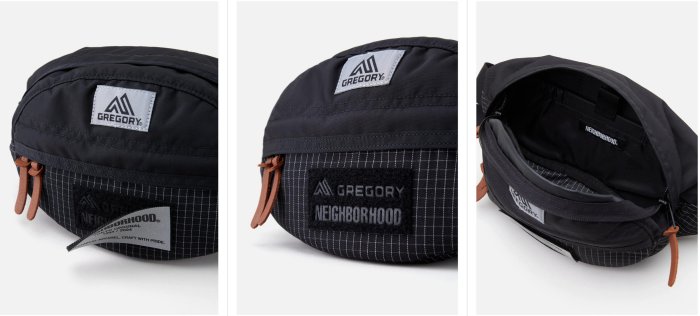 バッグ NEIGHBORHOOD NH X GREGORY . TAILMATE XS Neighborhood Tailmate XS Fanny Pack x Gregory in Black | SVD USA