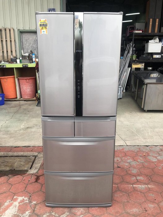 【二手倉庫-崇德店】二手家電☆日立冰箱(R-SF58EMJ)☆565L 電冰箱 變頻冰箱 自動製冰 六門冰箱 大容量冰箱