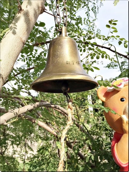 台灣製銅鈴招財金色銅製仿古大門鈴金屬鈴噹敲鐘搖鈴居家風水用品化煞鎮