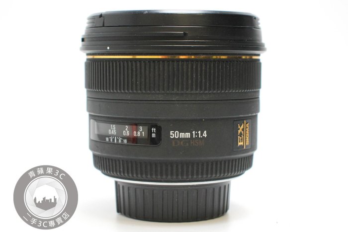 【台南橙市3C】SIGMA 50MM F1.4 DG HSM EX 舊塗裝 For Nikon二手 定焦鏡 #93751