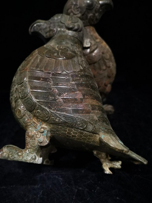 春秋戰國時期交龍紋青銅鳥尊3510003041 | Yahoo拍賣