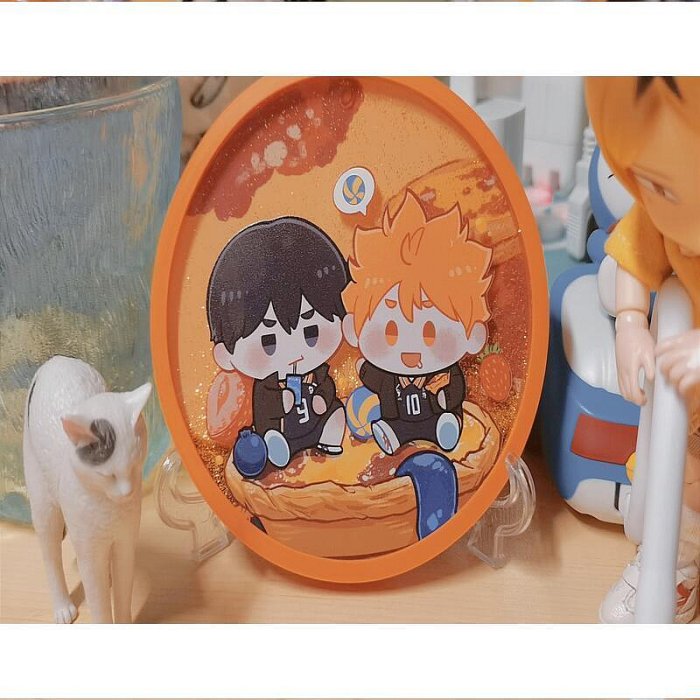 【】排球少年影日及巖壓克力流沙杯墊嘿嘿A16好康優】