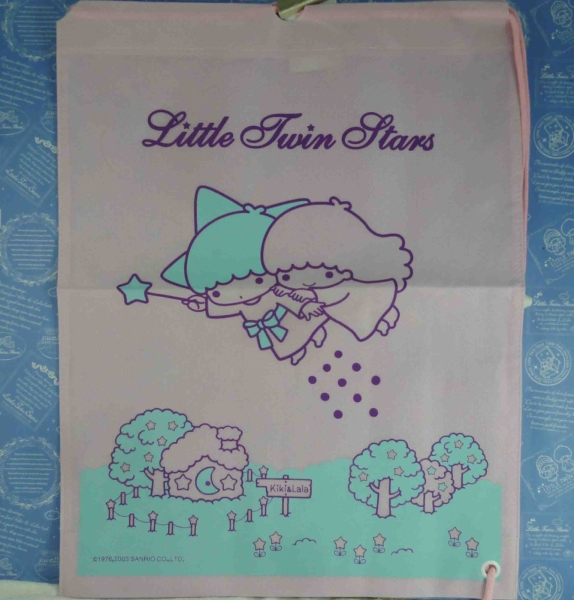 【震撼精品百貨】Little Twin Stars KiKi&LaLa 雙子星小天使~袋子 紫藍