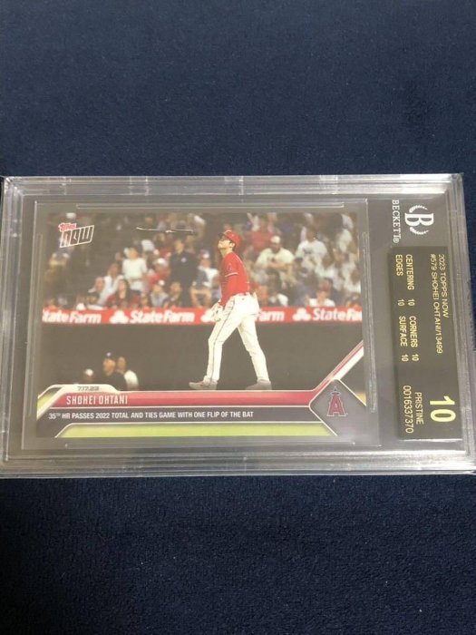 大谷 topps now bgs10 ブラックラベル black Ohtani 鑑定品 BGS 