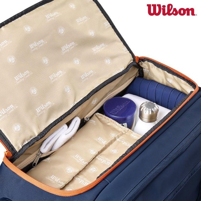 【曼森體育】Wilson ROLAND GARROS SESSIONSOIRE DUFFEL N 圓筒包 可裝2支球拍 法網系列