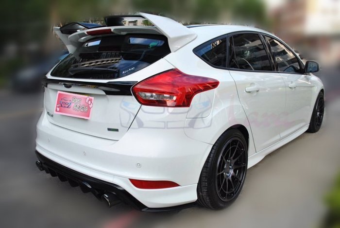 『塔菈』15~17年 Ford 福特 FOCUS MK3.5  改SF PP材質 後下巴 空力套件