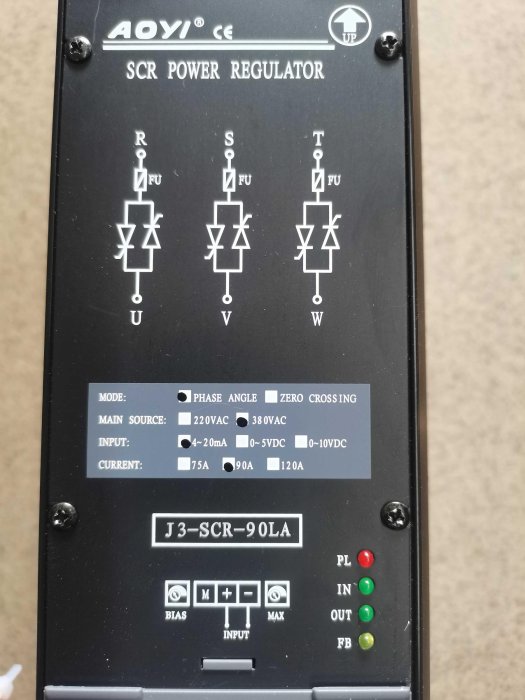 J3-SCR-90LA 90A J3-SCR-75LA 75A 三相電力調整器 AOYI奧儀 SCR