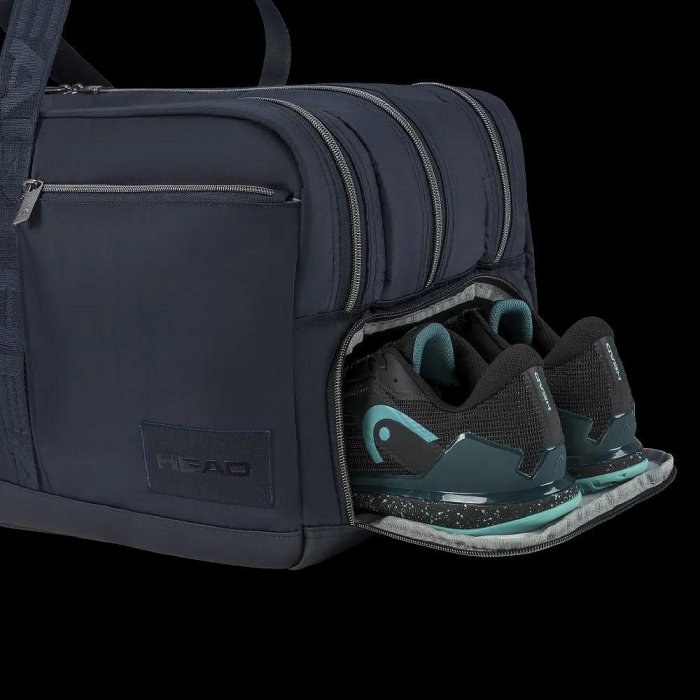 【曼森體育】HEAD Pro Duffle Bag L 網球包 海軍藍 260126 網球拍袋 可裝9支