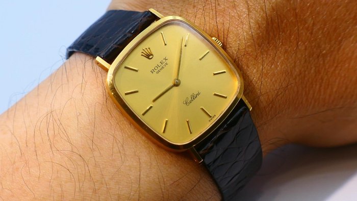 【美好時光】最便宜的男款金錶！ROLEX勞力士4114超薄手上鏈單錶美品勞服保養完成 （ 1803 18038考）